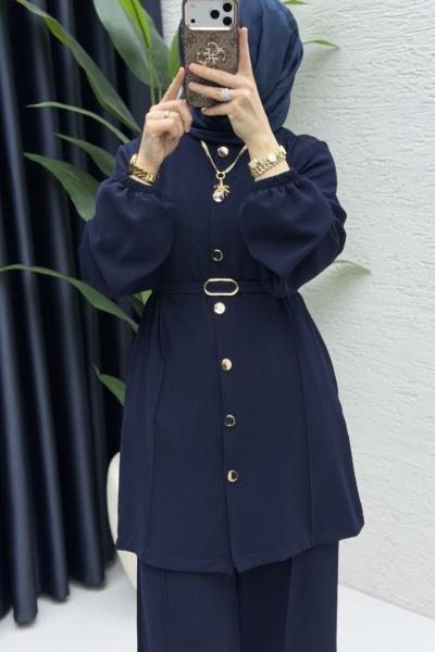 Zennup Pantalonlu Takım Tesettür Giyim