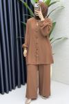 Zennup Pantalonlu Takım Tesettür Giyim