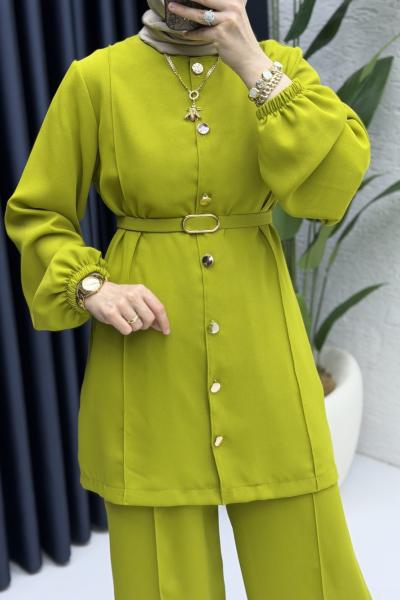 Zennup Pantalonlu Takım Tesettür Giyim